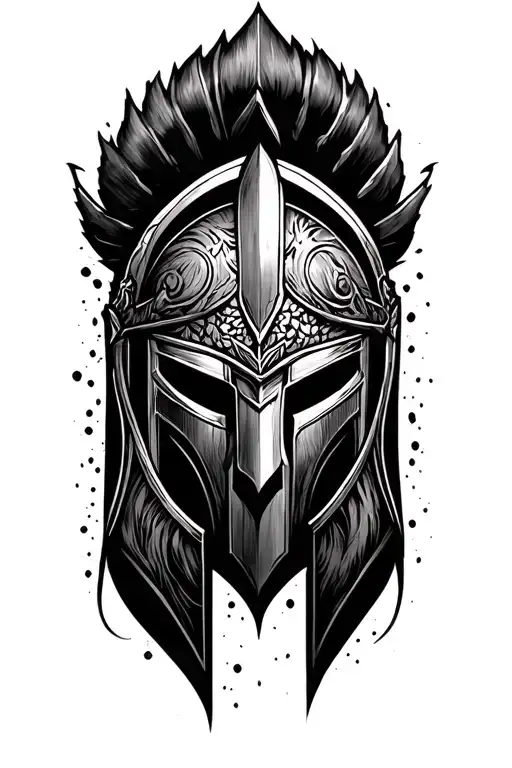 spartan and ares  tattoo design idea