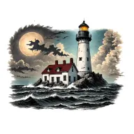 Lighthouse tattoo design idea