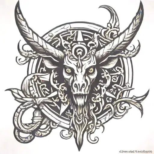 baphomet tattoo design idea