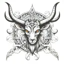 baphomet tattoo design idea
