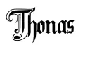 "Thomas" tattoo design idea