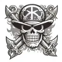 whitebeard one piece Jolly Roger   tattoo design idea