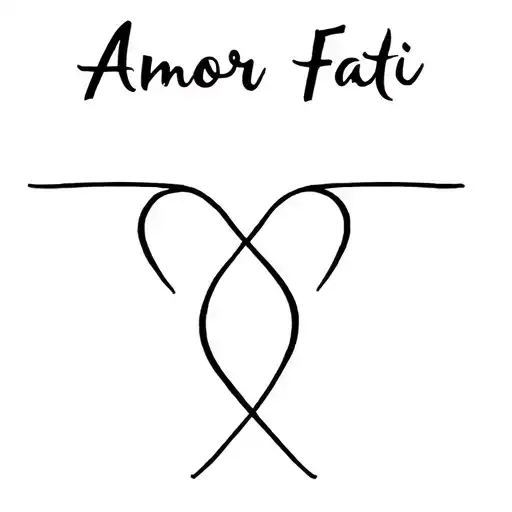 Amor Fati love of fate tattoo design idea