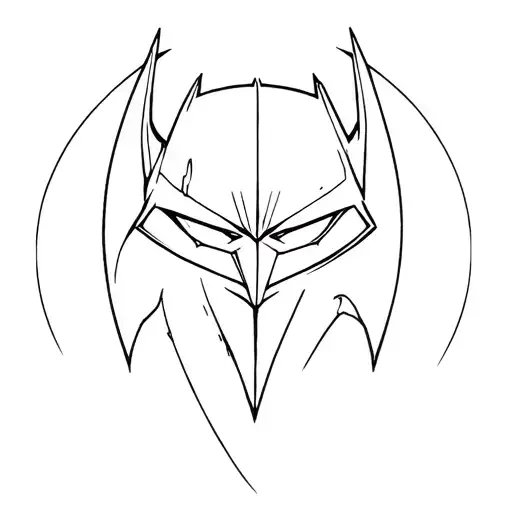 Dark knight tattoo design idea