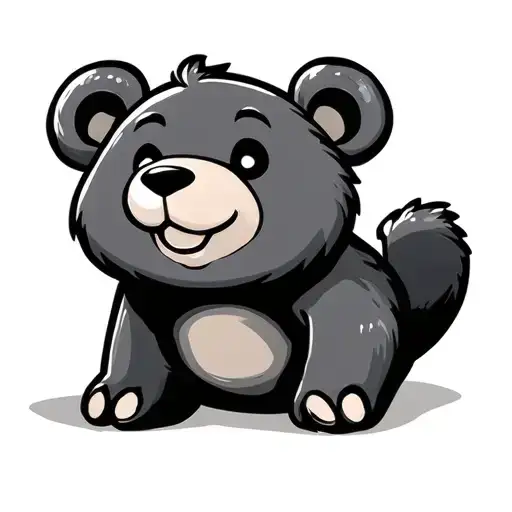 Cartoon Bear tattoo design idea