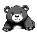 Cartoon Bear tattoo design idea