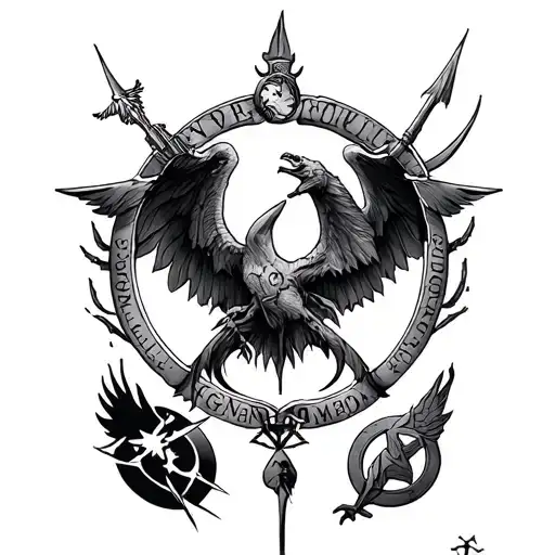 tattoo of supernatural, Percy, Jackson, Harry Potter, hunger games, avengers, doctor who, and shadow hunters symbols  tattoo design idea