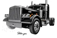 Peterbilt and+you tattoo design idea