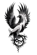 phoenix with tree of life tattoo tattoo design idea