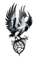 phoenix with tree of life tattoo tattoo design idea