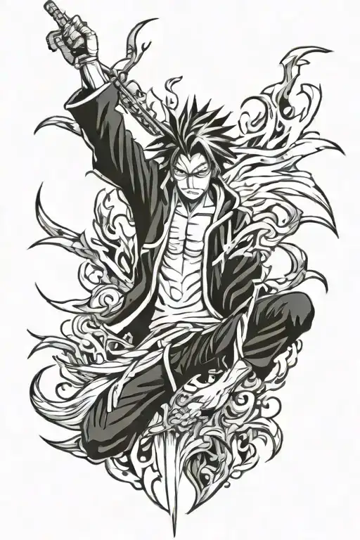 bleach anime inspired tattoo tattoo design idea