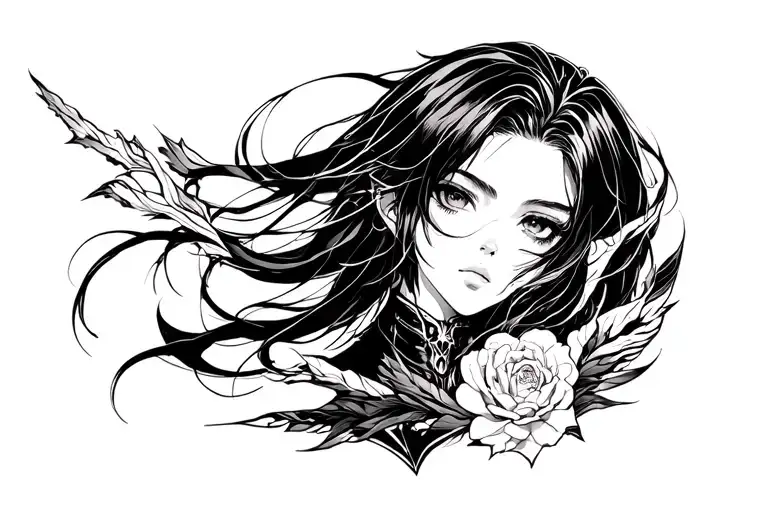 solo leveling anime inspired tattoo tattoo design idea