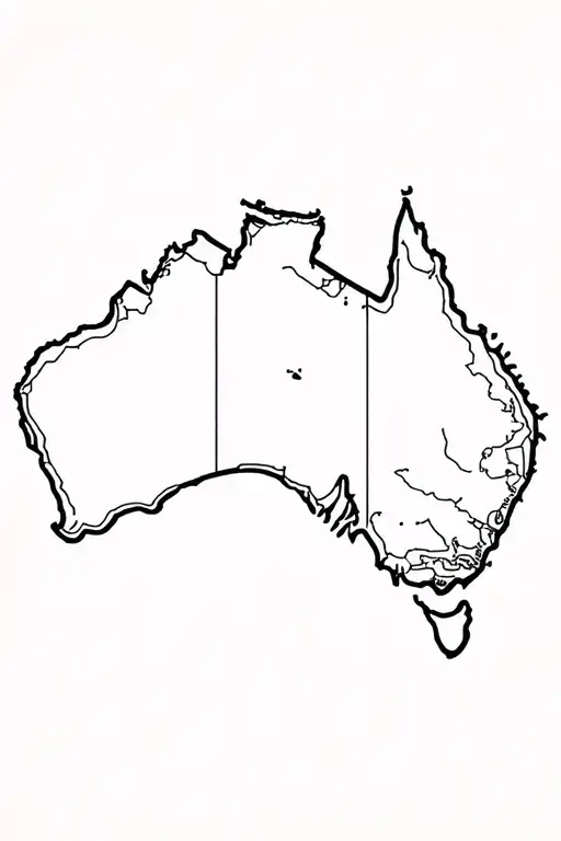 Australia, travel tattoo design idea