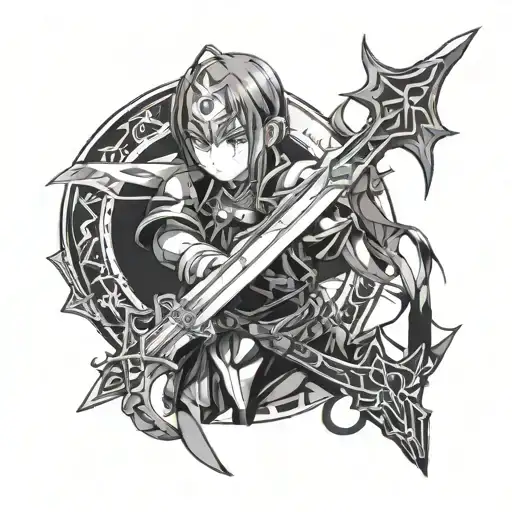 sword art online tattoo design idea