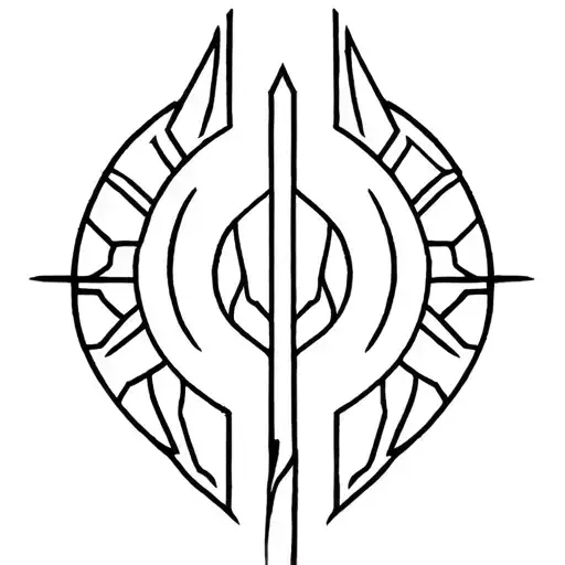 doom slayer symbol tattoo design idea