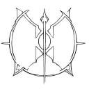 doom slayer symbol tattoo design idea