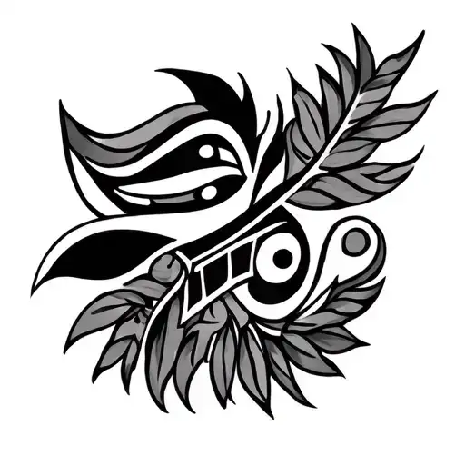 Puerto Rico Taino tattoo design idea