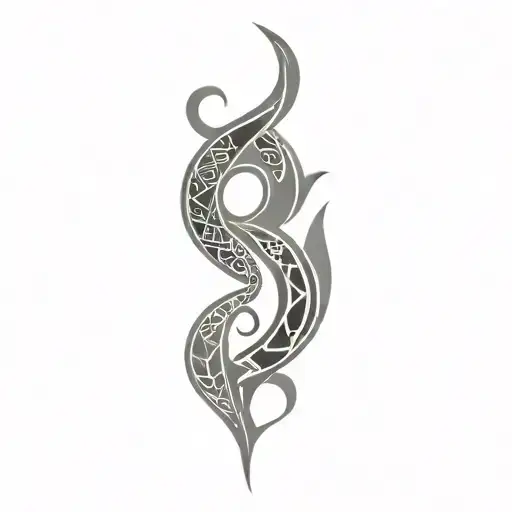 Berber tribal design tattoo design idea