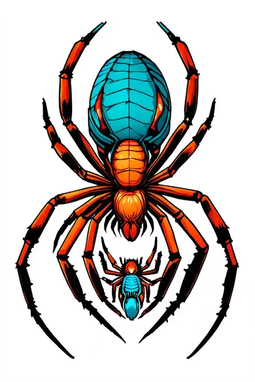spider tattoo design idea