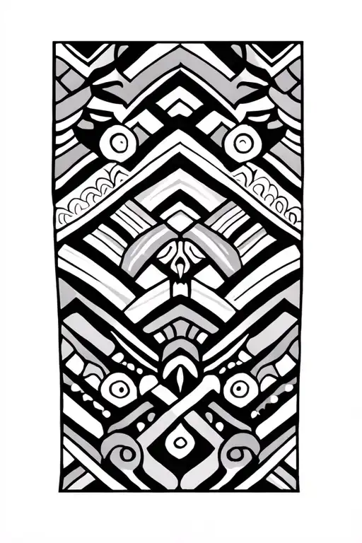 hmong pattern inspired design tattoo design idea
