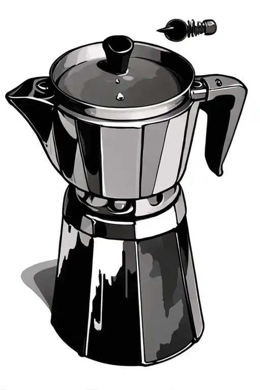 moka pot mini tattoo tattoo design idea