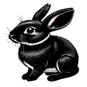 asian dumpling that looks like a rabbit tattoo design idea