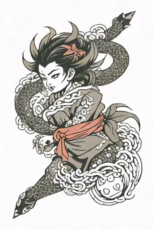 manga inspired tattoo tattoo design idea
