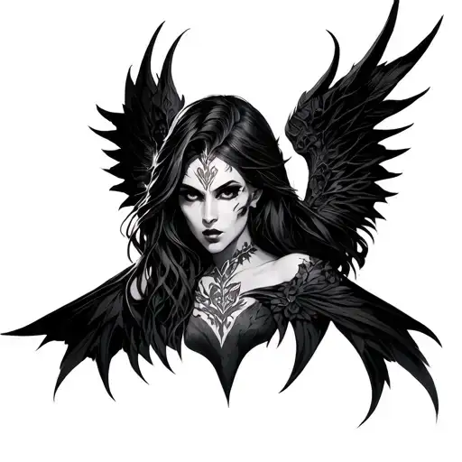 Morrigan tattoo design idea