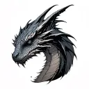 Dacic Draco constellation tattoo design idea