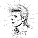 david bowie Ziggy Stardust tattoo design idea