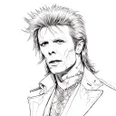 david bowie Ziggy Stardust tattoo design idea
