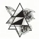 trinity triangle  tattoo design idea