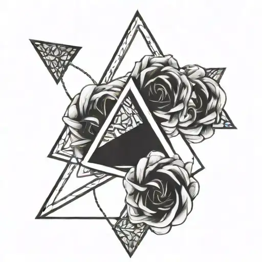trinity triangle  tattoo design idea