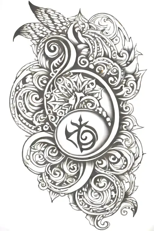 neda symbol tattoo design idea