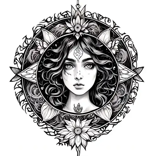 fairy circle tattoo tattoo design idea