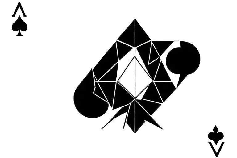 Card Ace tattoo design idea