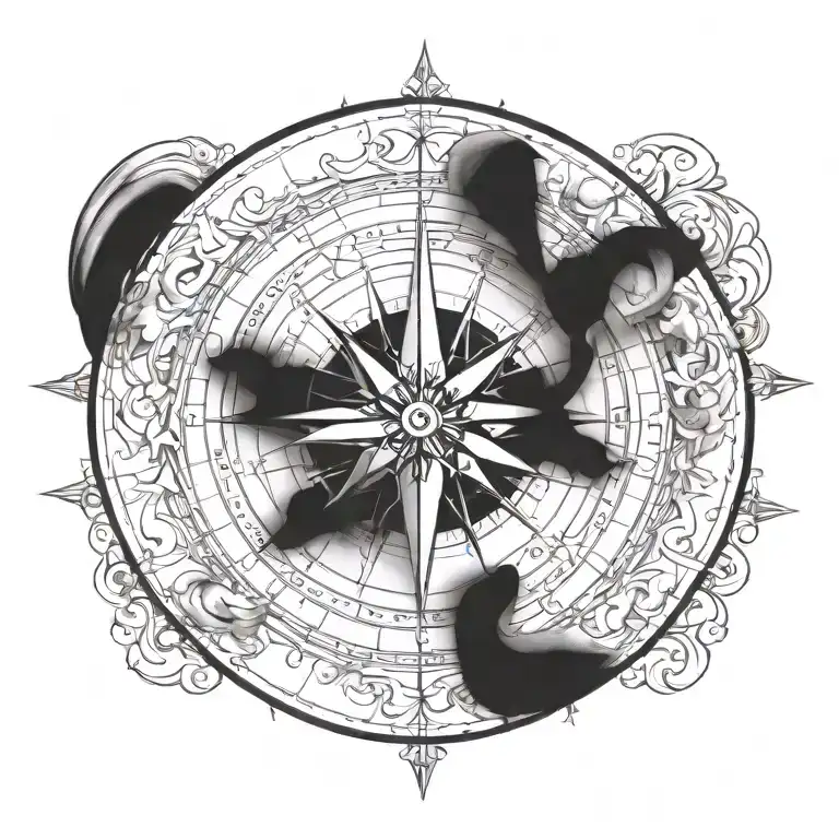 222+ Compass Back Tattoo Ideas in 2026 - BlackInk AI
