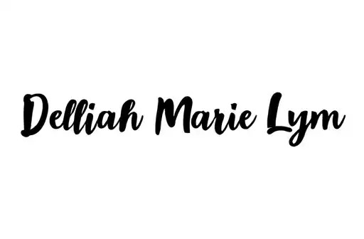 "Delliah Marie Lynn" tattoo design idea