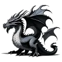 Fantasy Dragon tattoo design idea