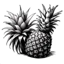 Pineapple tattoo design idea