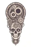 pisces, virgo, scorpio and cancer zodiac sign incorporated tattoo design idea