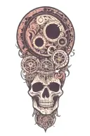 pisces, virgo, scorpio and cancer zodiac sign incorporated tattoo design idea