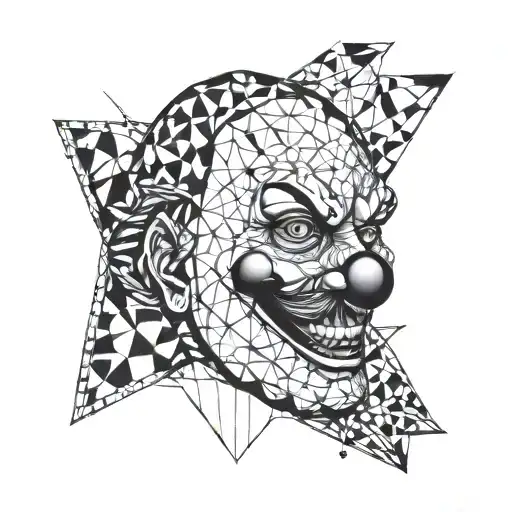 art the clown tattoo design idea