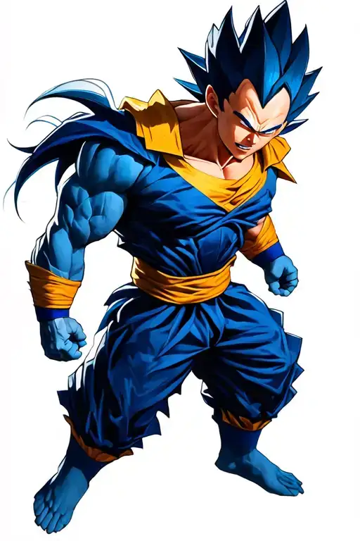majin vegeta tattoo design idea