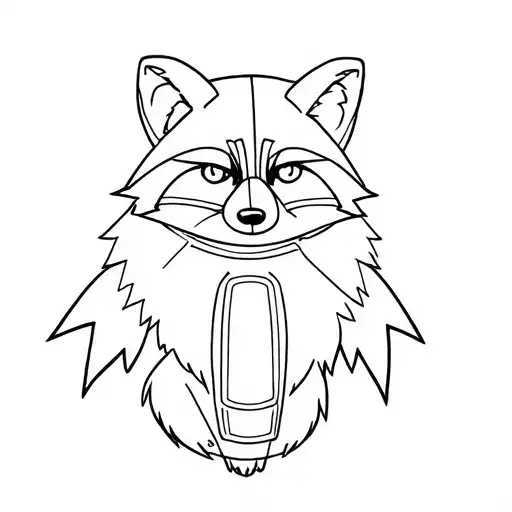 Rocket Racoon tattoo design idea