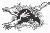 The Creation of Adam painting  tattoo design idea