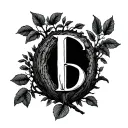 Walnut tree, letter carved in the tree tattoo design idea