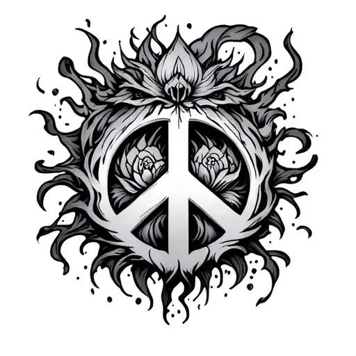 Wrathful Peace tattoo design idea