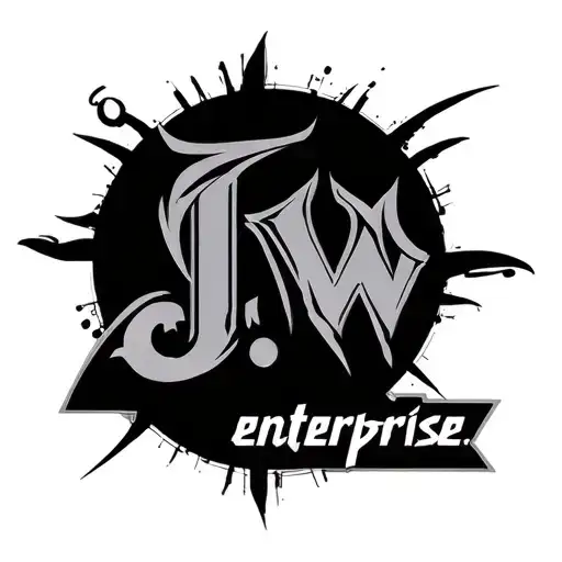 "J.W. enterprise" cyber tribal tattoo featuring tattoo design idea