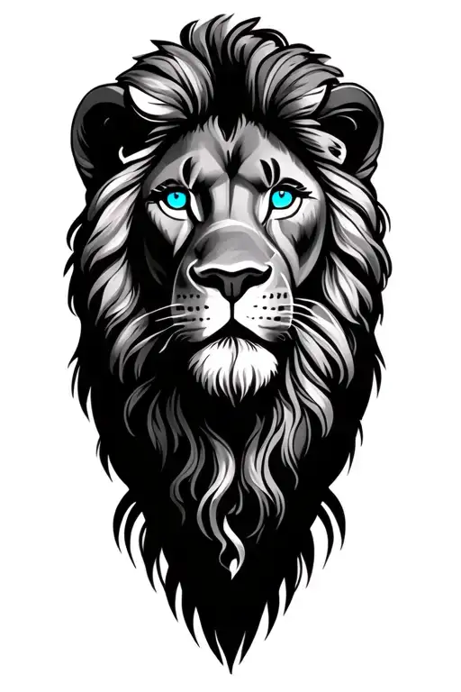 accordian memorial for dad, heaven steps/gates,lion with blue eyes,   tattoo design idea